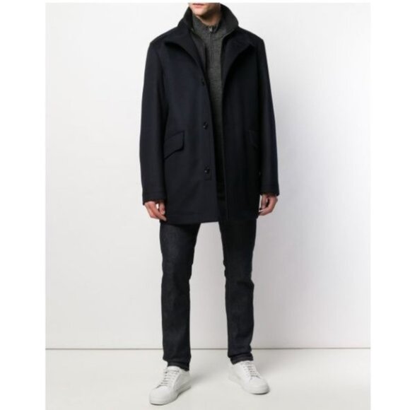 HUGO BOSS High Neck Boxy Coxtan Coat - Picture 1 of 6